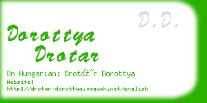 dorottya drotar business card